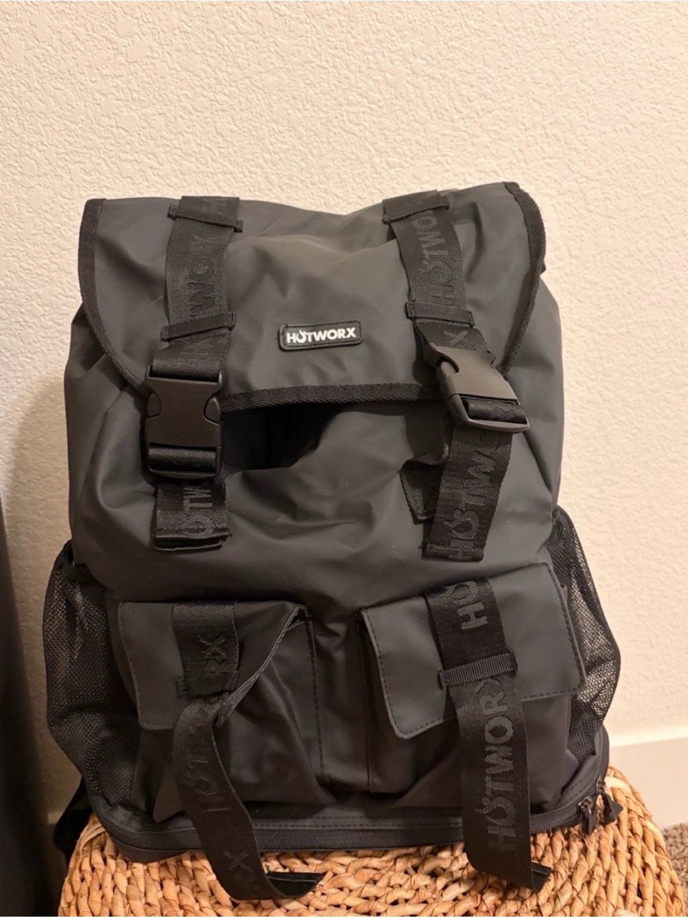 HotWorx Black Women's Backpack with Front Pockets